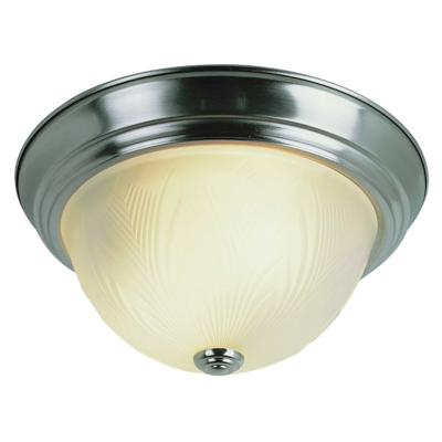 Trans Globe Lighting 58801 BN 2 Light Flush-mount in Brushed Nickel
